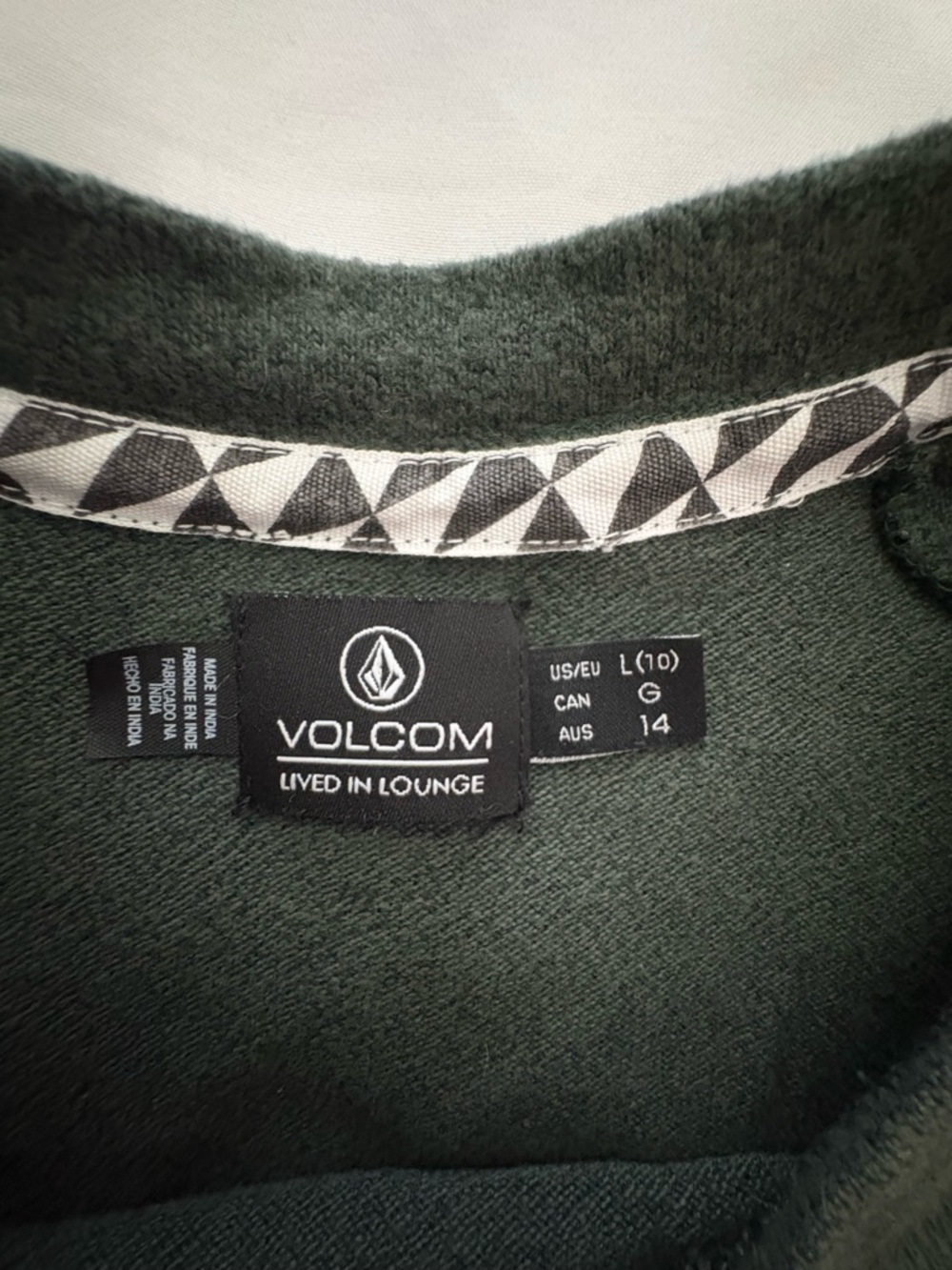 Volcom Dark Green Pullover Sweatshirt